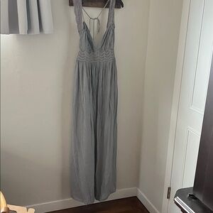 Wishlist Apparel Gray Sleeveless Maxi Dress size L, excellent condition